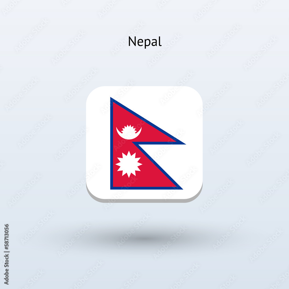 Obraz premium Nepal flag icon