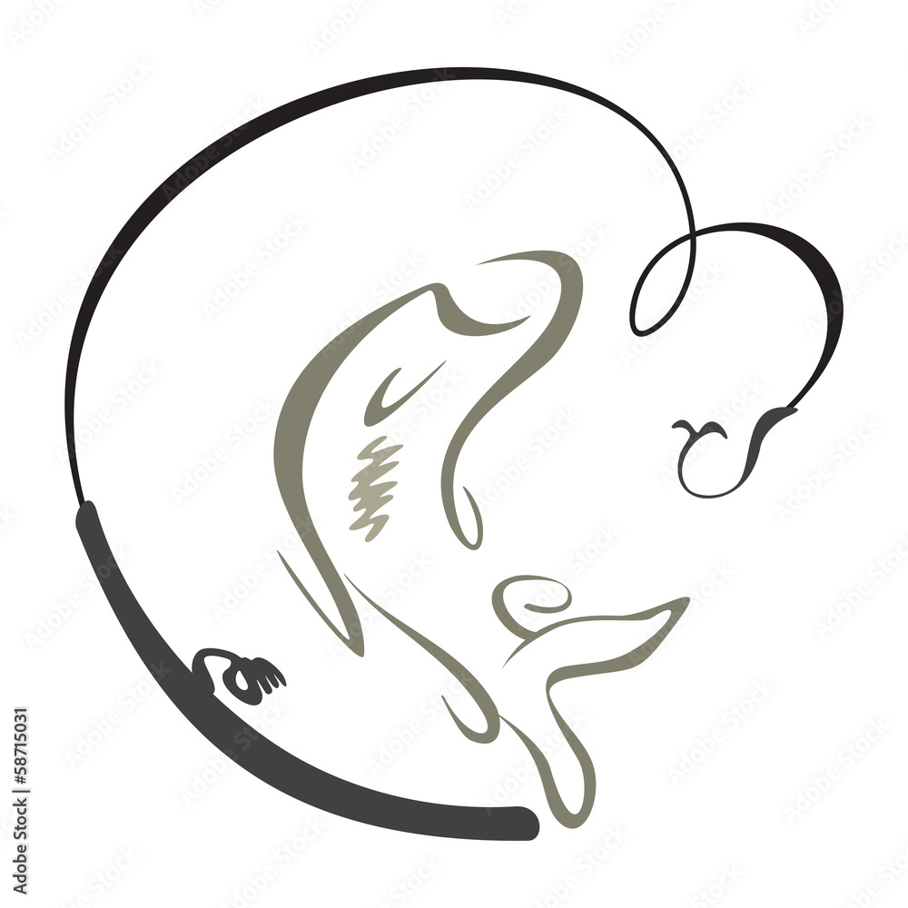 Obraz premium Fish sign