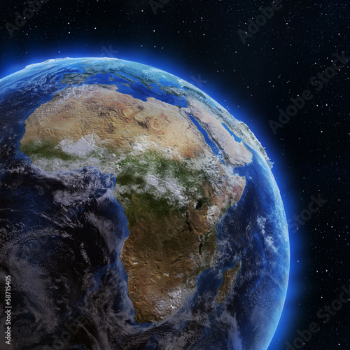 Fototapeta Naklejka Na Ścianę i Meble -  Africa from space