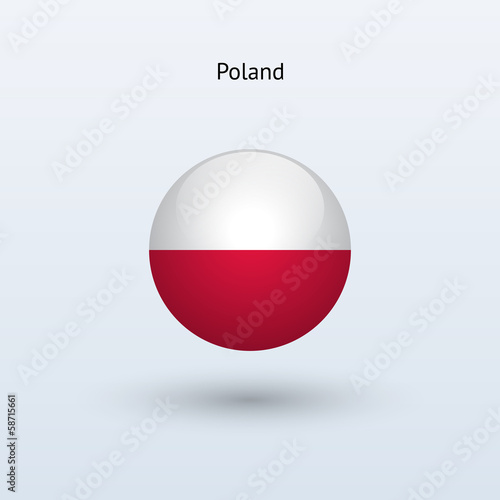 Free Download Poland round flag. Vector illustration. - GFXLoad