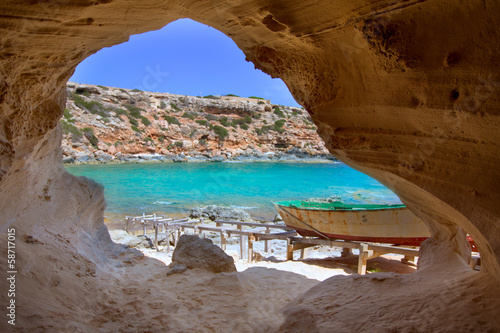 Formentera Cala en Baster in Balearic Islands of Spain photo