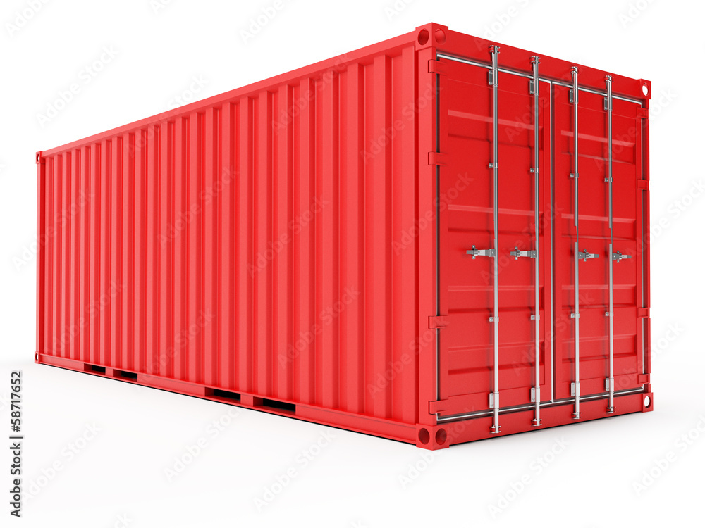 3d illustration of a container 3d illustration of a container