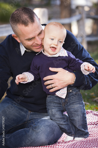 Infant Boy and Young Milita...