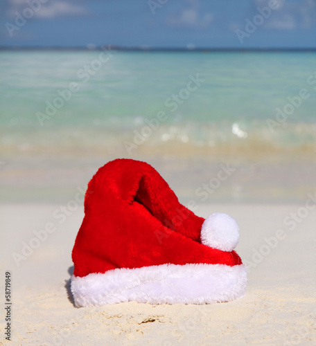 Santa's Hat on Beach