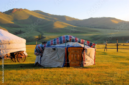 Yurt in Mongolia Fototapet