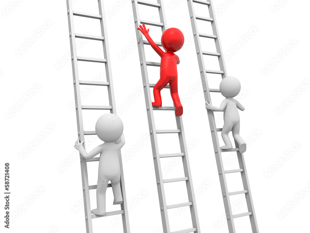 Man with ladder Man with ladder