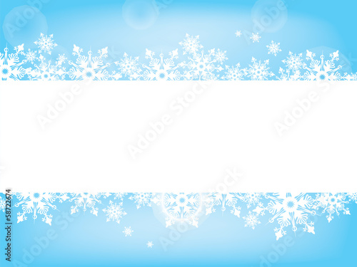 snowflake wish card tender blue and white