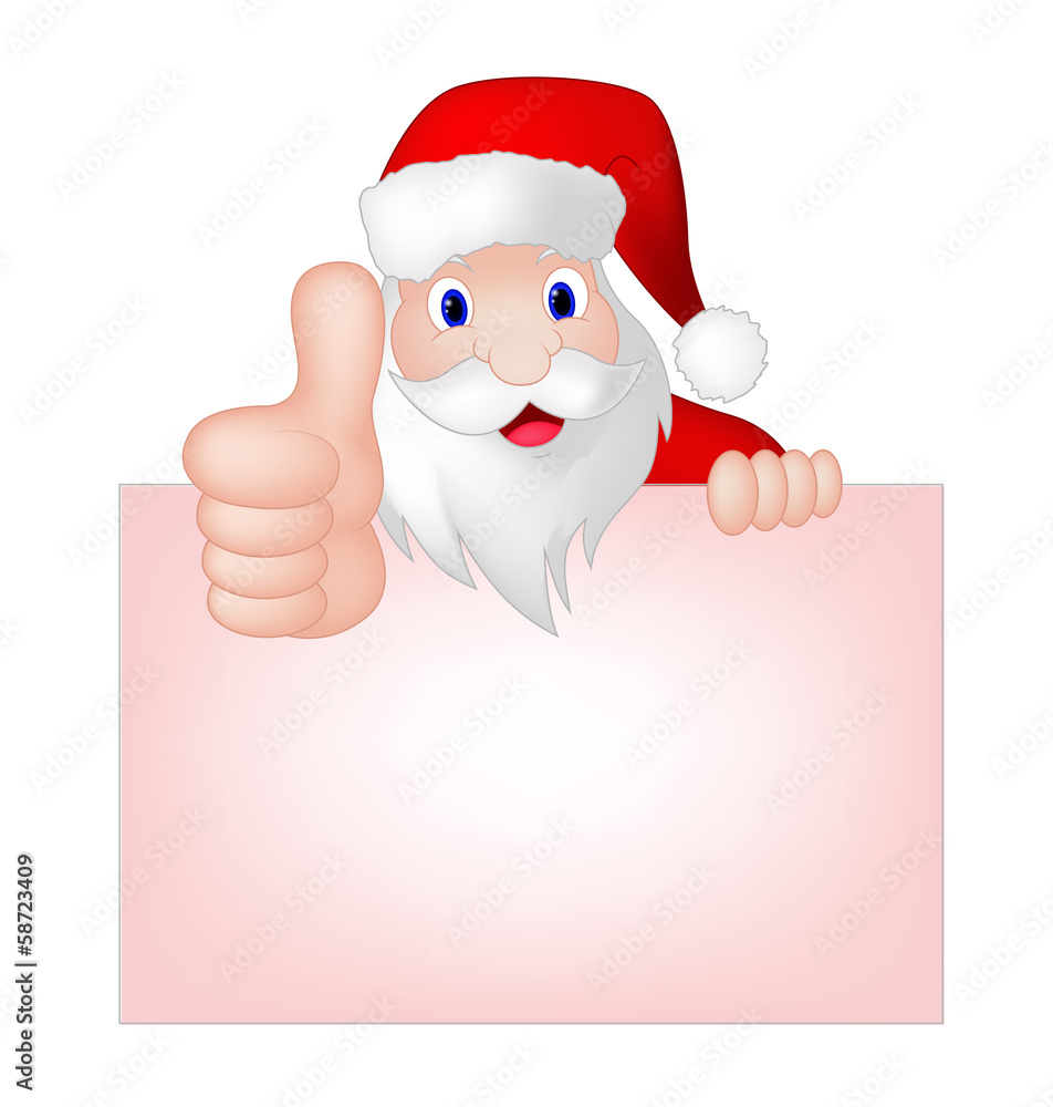 Santa Claus With Greeting Card 1 Santa Claus With Greeting Card 1