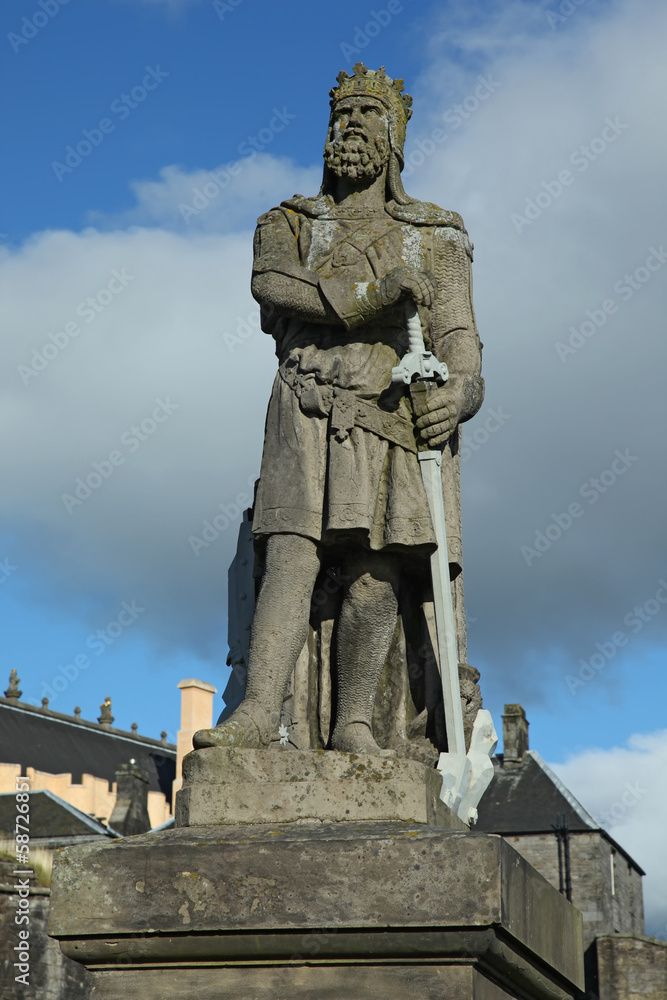 Statue of Robert the Bruce at Stirling castle