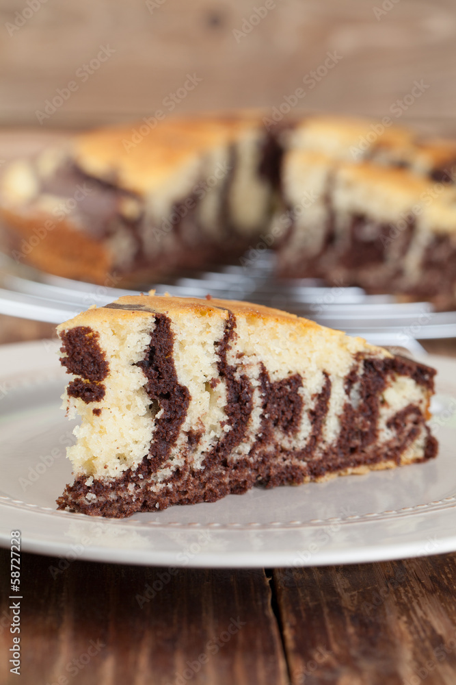 Zebra marble cake Zebra marble cake