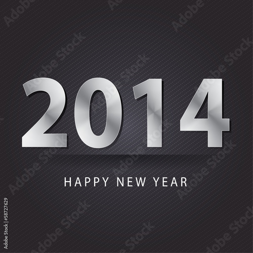 creative happy new year 2014 design.