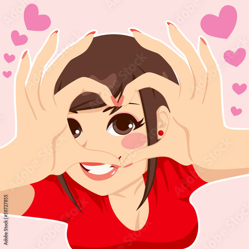 Looking Through Love Heart