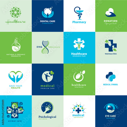 Set of medical flat icons