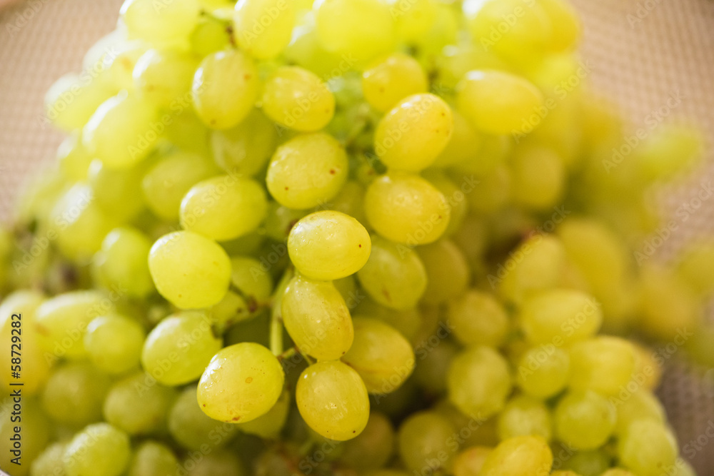 Green grapes in healthy eating concept Green grapes in healthy eating concept