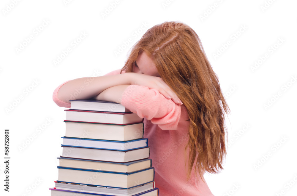Young student isolated on the white Young student isolated on the white