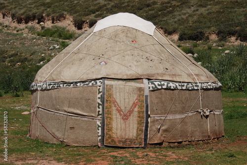 Yurt in Kyrgyzstan photo