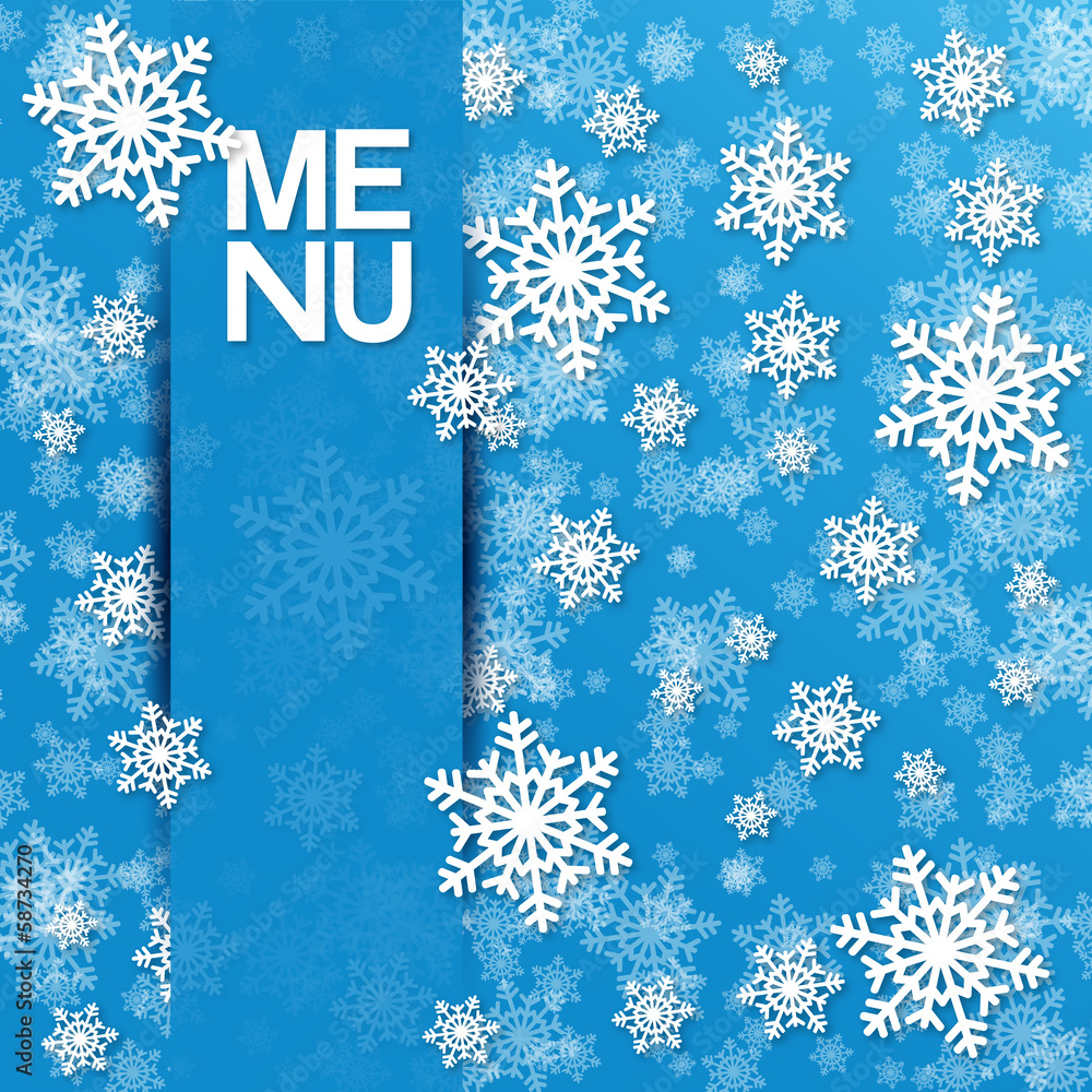 carte menu de noël Stock Vector Adobe Stock