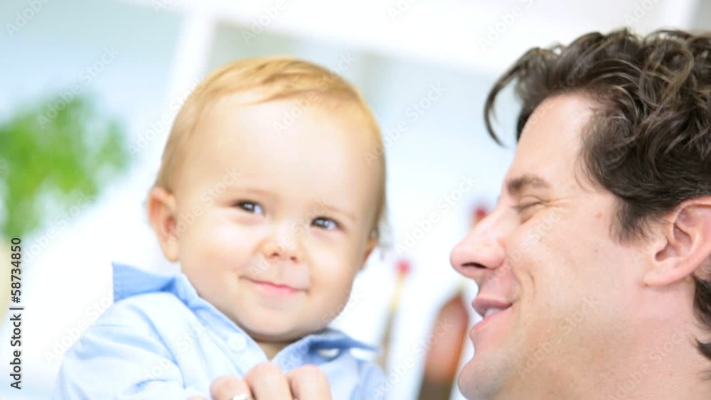 Healthy Caucasian Child Eating Organic Fruit Parents Healthy Caucasian Child Eating Organic Fruit Parents
