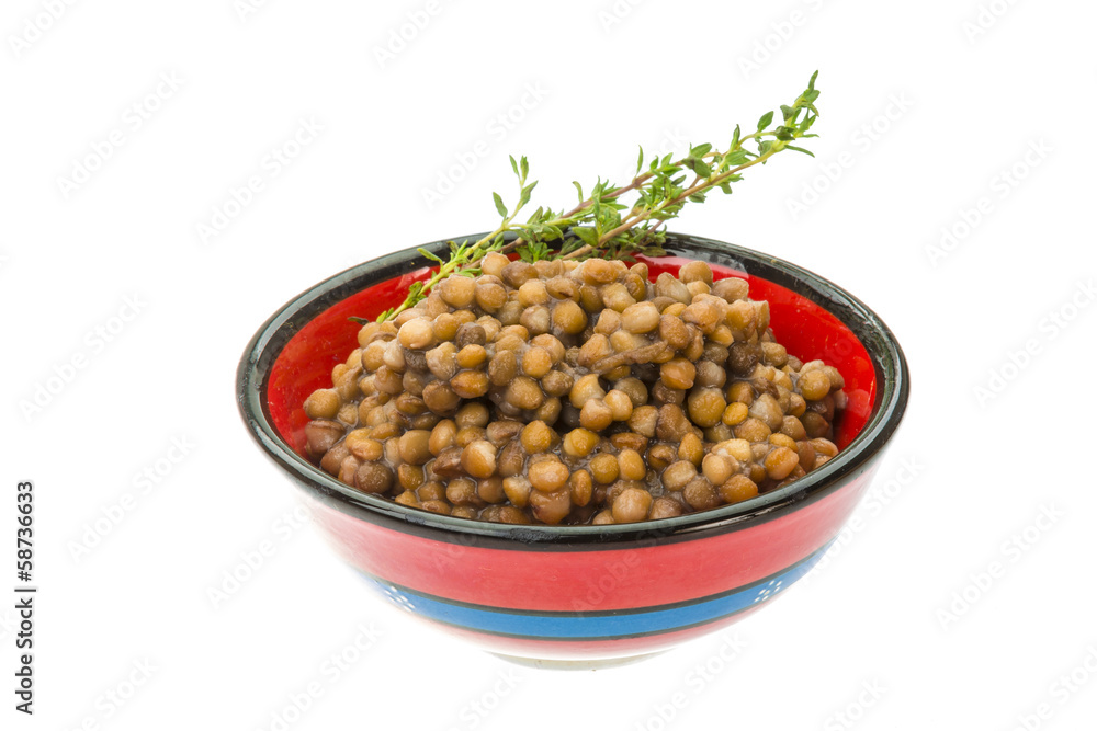 Backed lentils Backed lentils