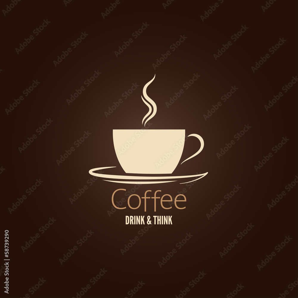 Obraz premium coffee cup design background