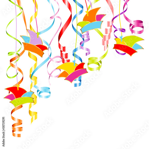 Streamers & Duncecaps Color Background