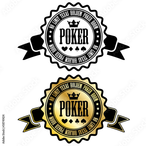 Poker room sign