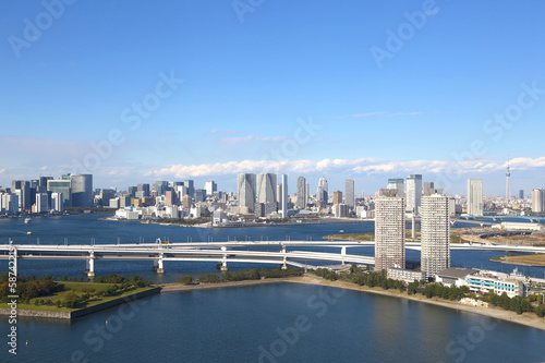 東京都市風景（お台場より湾岸エリアを望む）