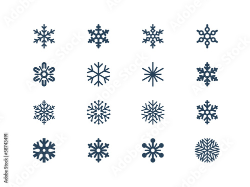 Snowflake icons photo