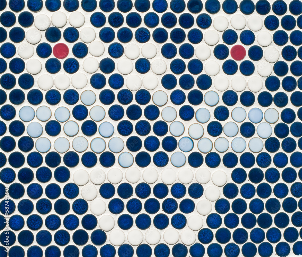 Mosaic flower background, mosaic tiles. Mosaic flower background, mosaic tiles.