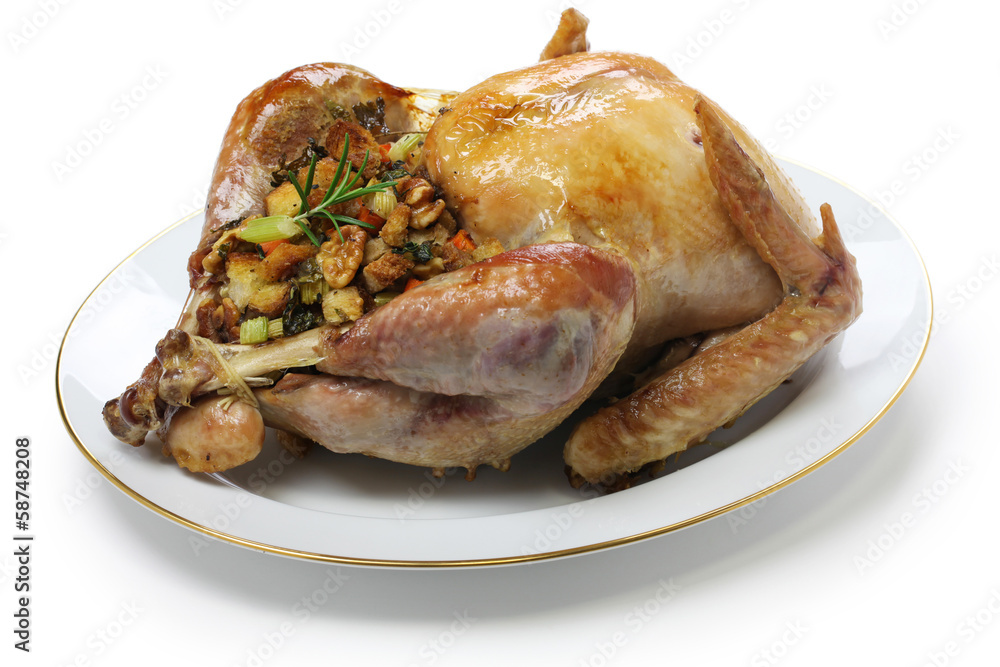 roast turkey with stuffing, thanksgiving dinner roast turkey with stuffing, thanksgiving dinner