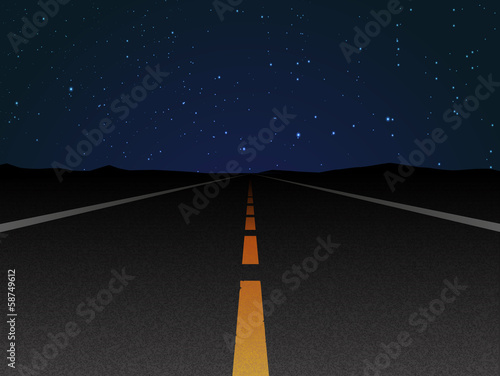 night road