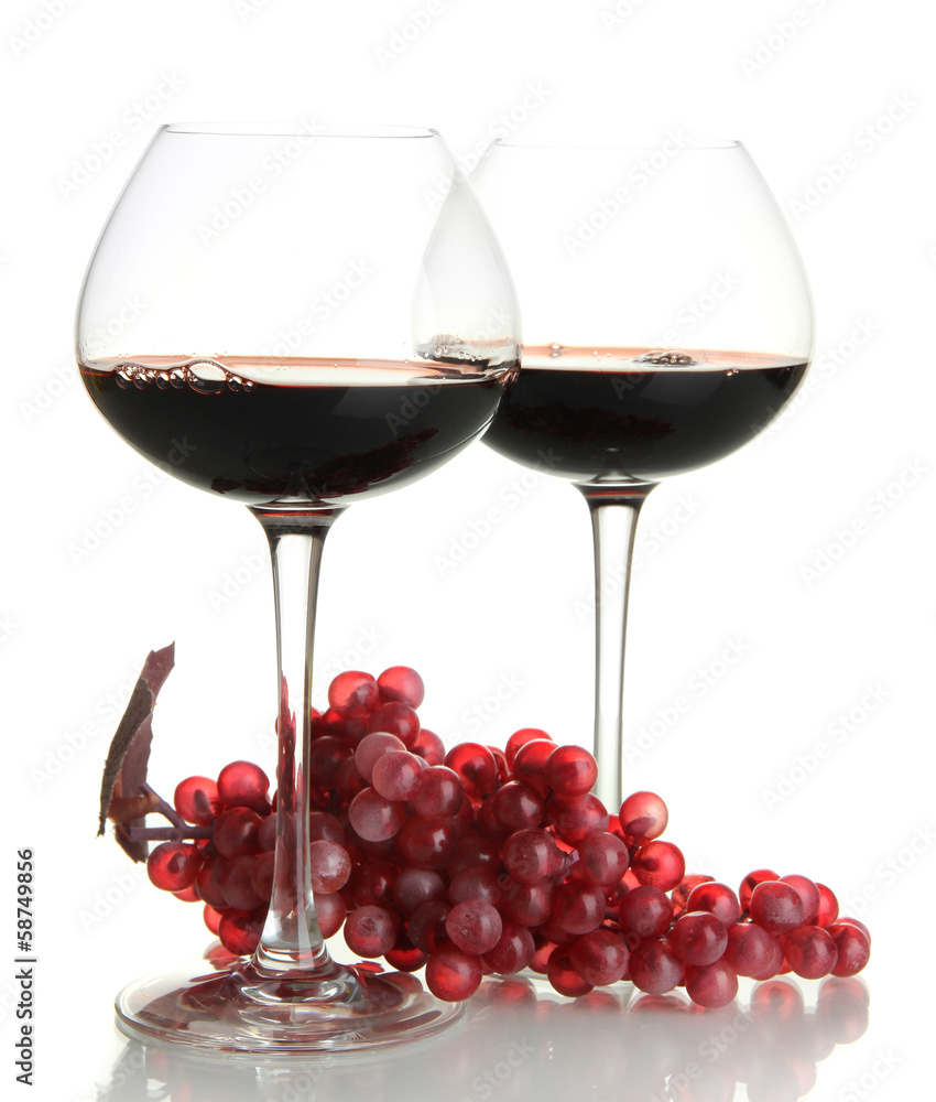Red wine isolated on white Red wine isolated on white