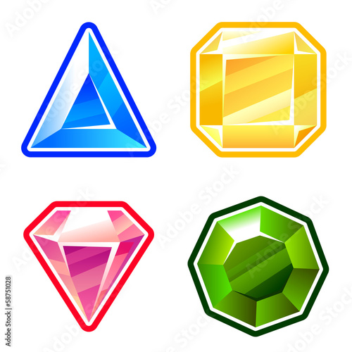 Set of diamonds