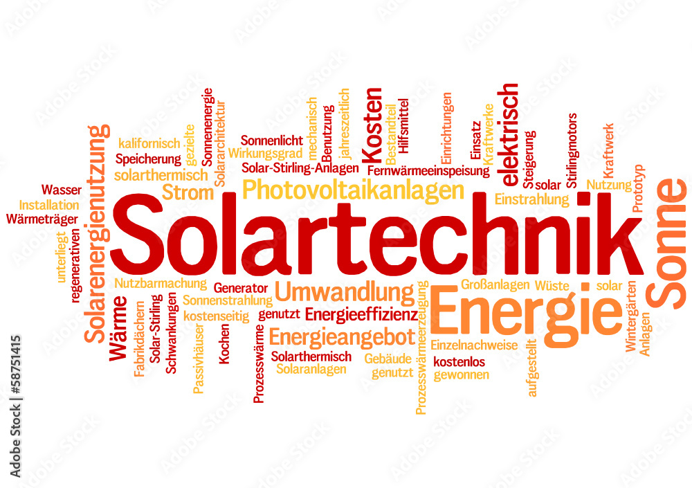 Solartechnik (Solaranlage, erneuerbare Energie) Solartechnik (Solaranlage, erneuerbare Energie)