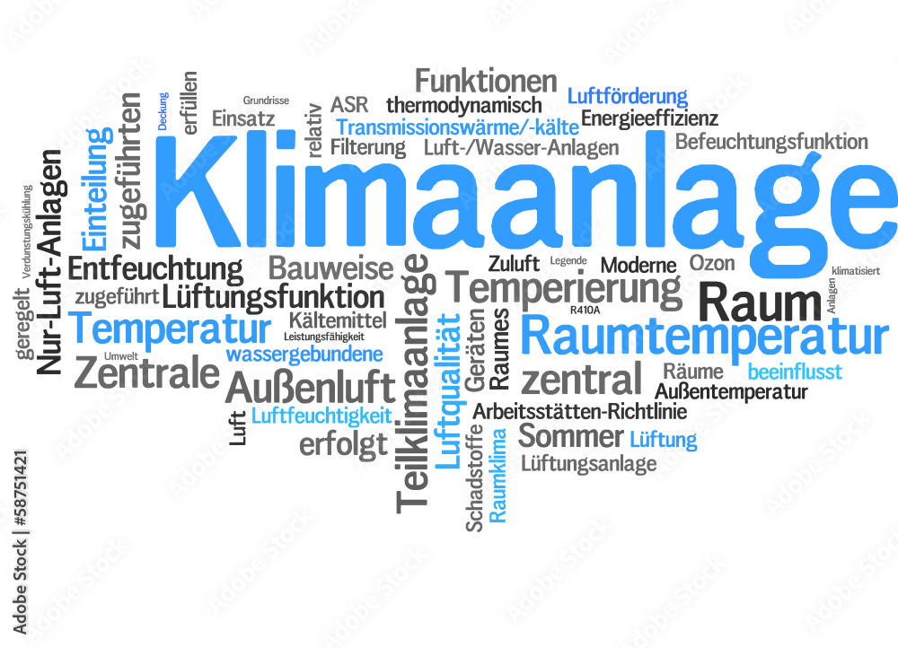 Fototapeta premium Klimaanlage (Klimagerät, Klimatechnik, Luftqualität)