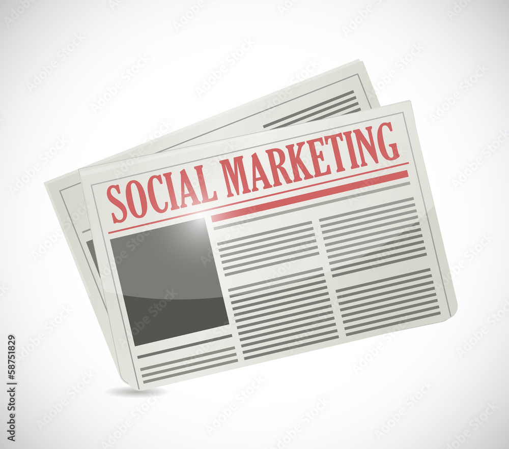 social marketing newspaper illustration design social marketing newspaper illustration design