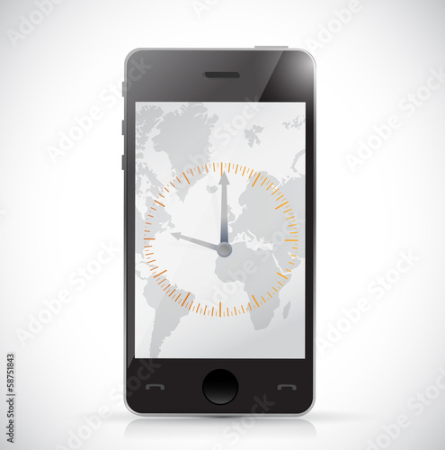 phone and watch. illustration design