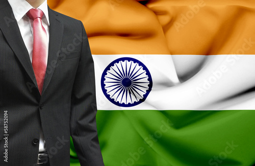 Businessman from India conceptual image photo