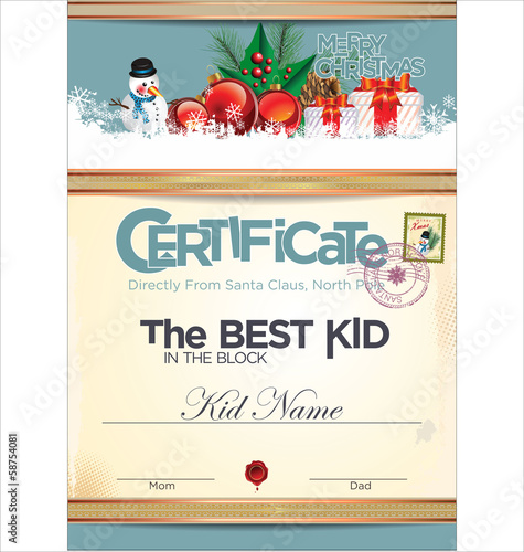 Certificate - best kid in the block