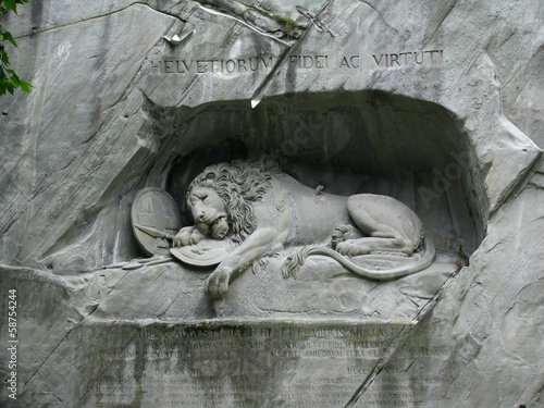 Lucerne's Lion Monument, Switzerland