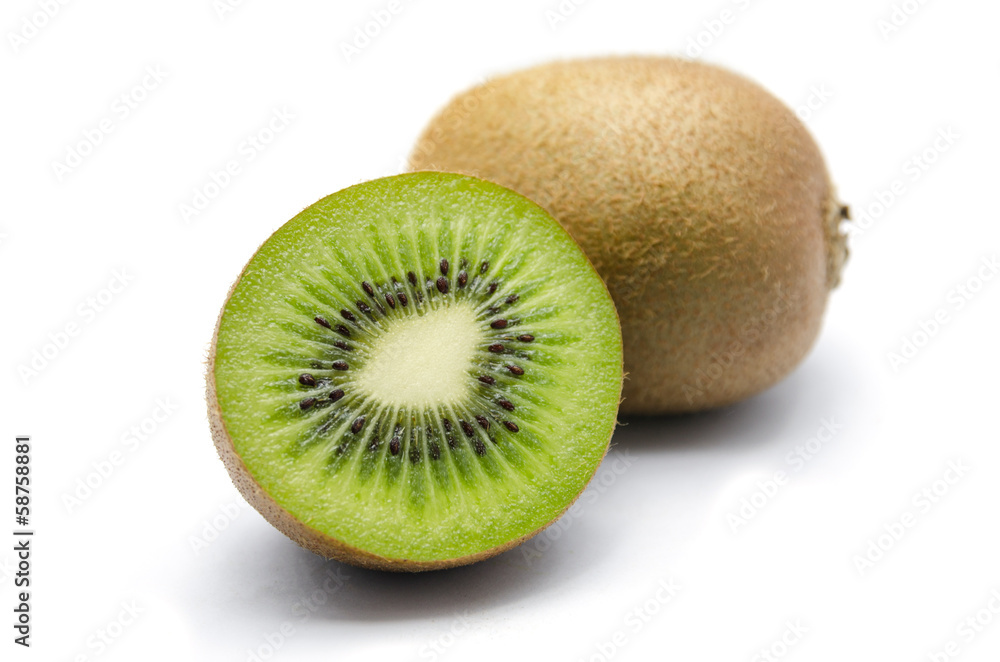 Juicy kiwi fruit isolated on white background Juicy kiwi fruit isolated on white background