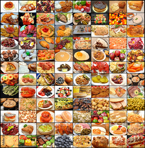 Fototapeta Naklejka Na Ścianę i Meble -  Large Food Collage