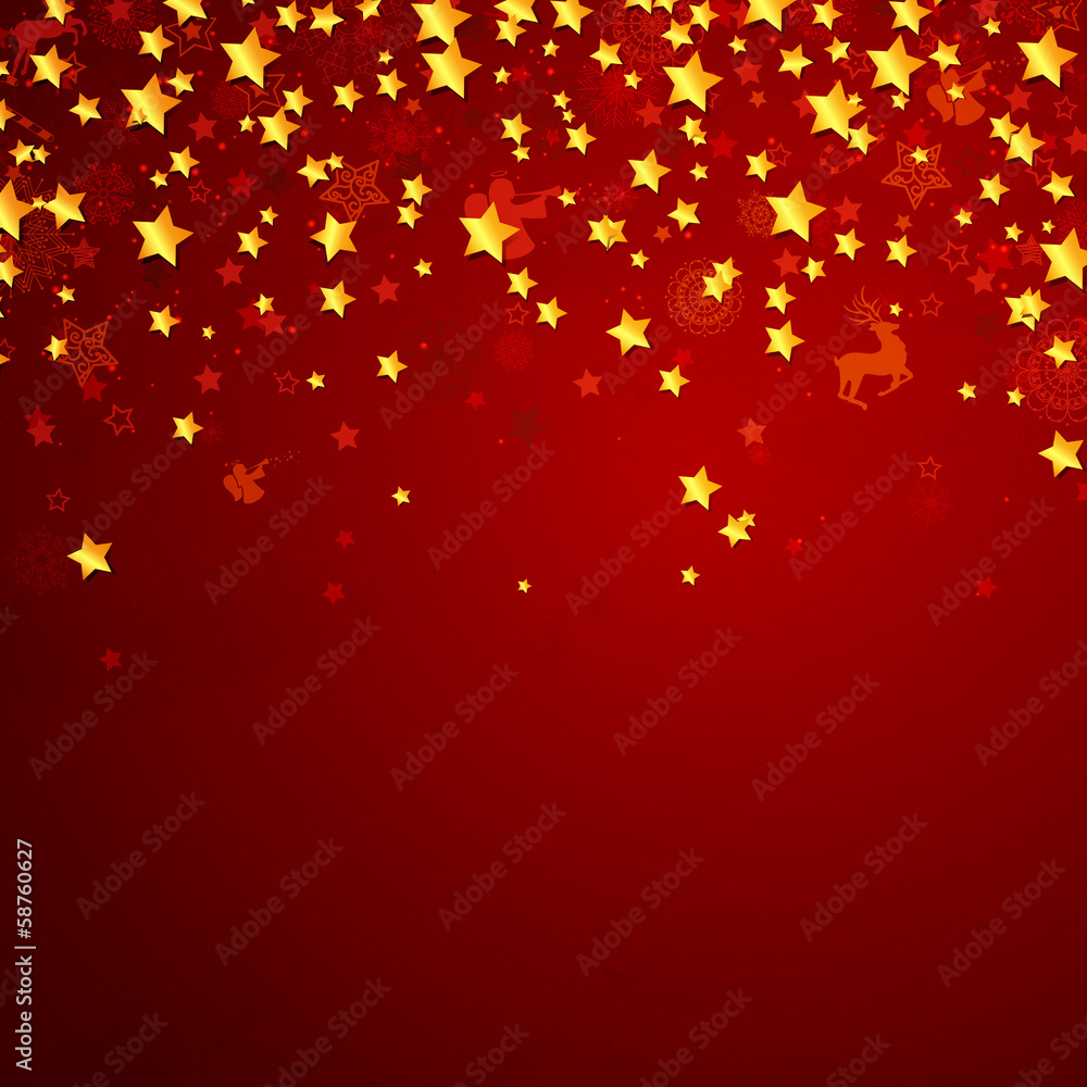 Vector Christmas Background with Stars Vector Christmas Background with Stars