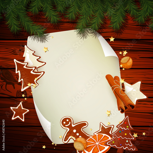 Vector Illustration of a Christmas Background