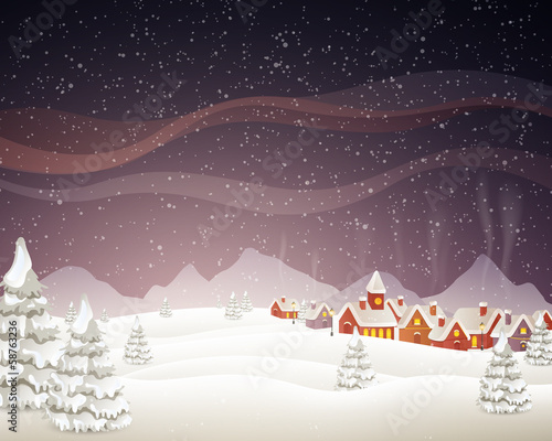 Vector Illustration of a Christmas Background