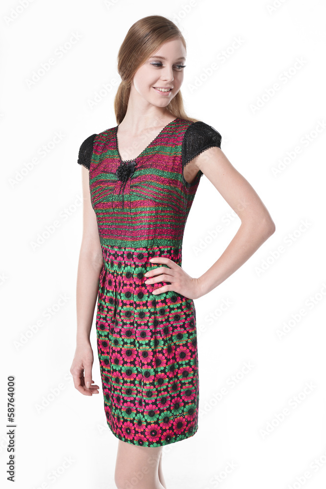 portrait of young woman standing posing portrait of young woman standing posing