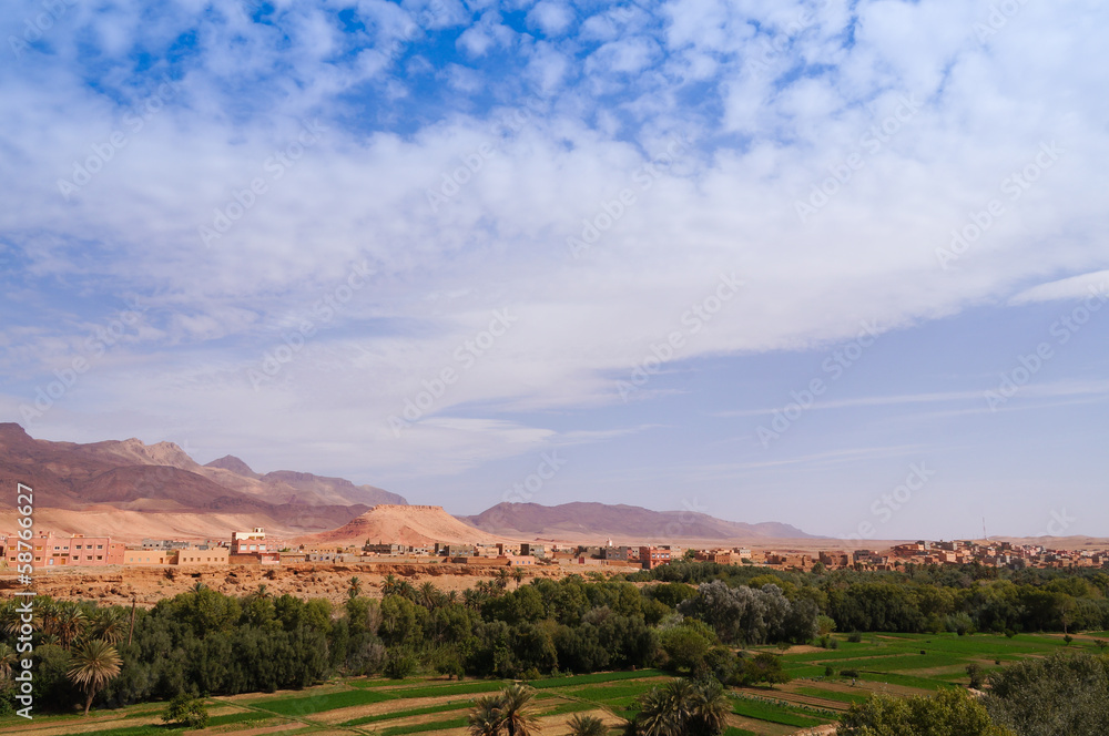 Big oasis in Tineghir,Morocco