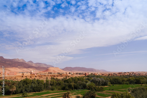 Big oasis in Tineghir,Morocco