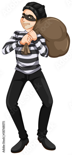 A male robber