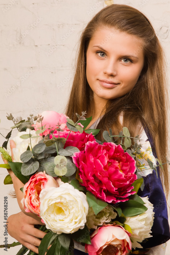 Portrait of the beautiful young girl